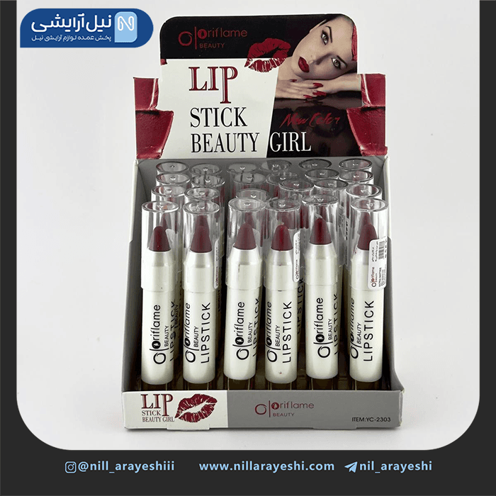 رژ لب جامد پیچی اوریفلیم کد yc – 2303