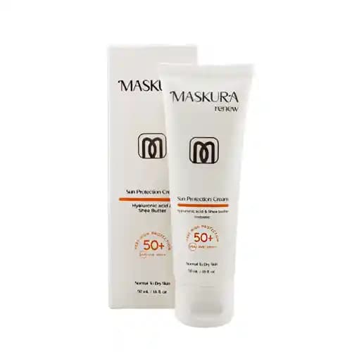ژل کرم ضد آفتاب SPF50 ماسکورا رنیو مناسب پوست نرمال تا خشک 50 میلی لیتر