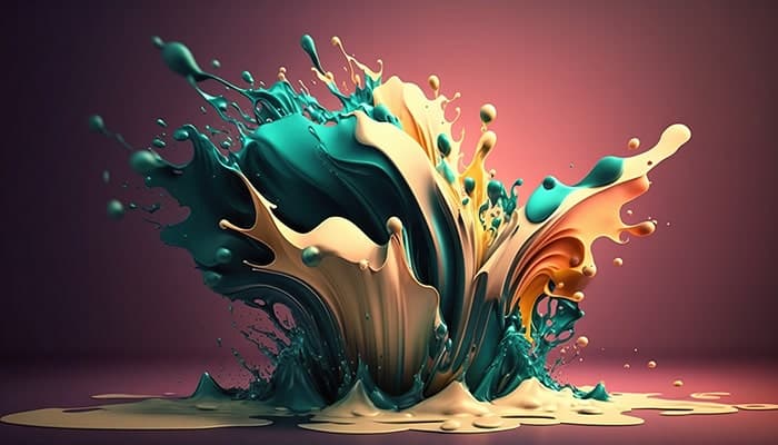 تصویر پس زمینه طرح مایع و موج رنگارنگ انتزاعی