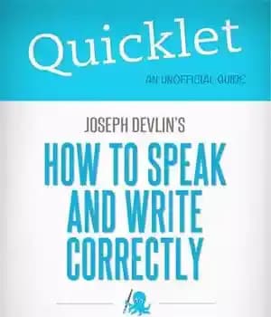 دانلود کتاب Quicklet on Joseph Devlin’s How to Speak and Write Correctly