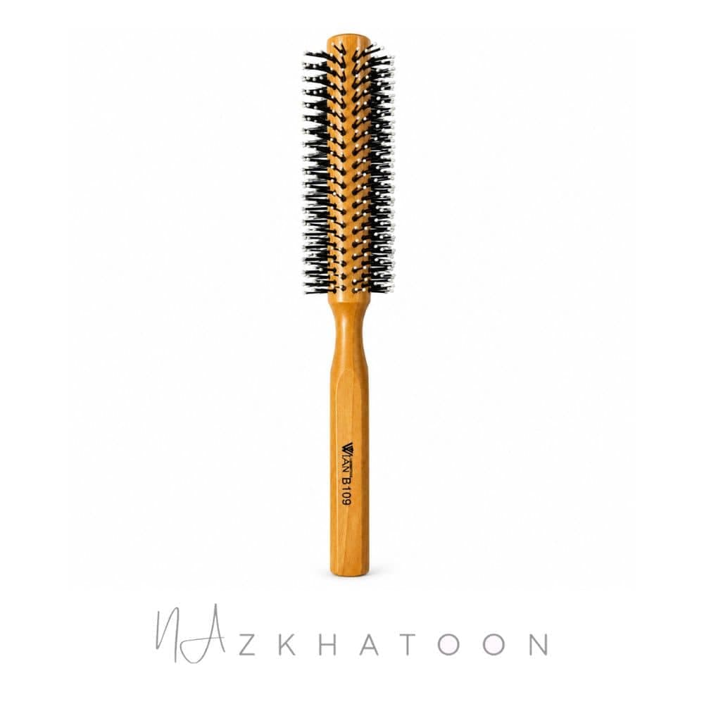 برس گرد چوبی ۲۸ پر مدل B109 وین | WIAN Wooden Round Brush B109