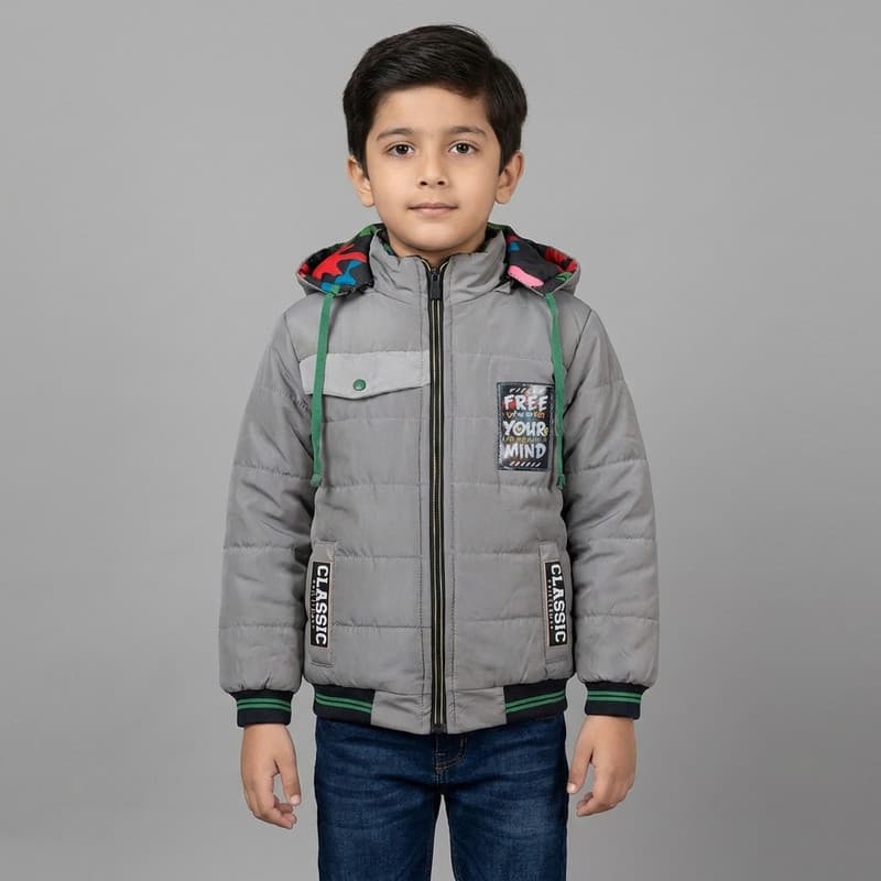 کاپشن پسرانه خلبانی طرح کلاسیک سایز 8سال تا 11 سال