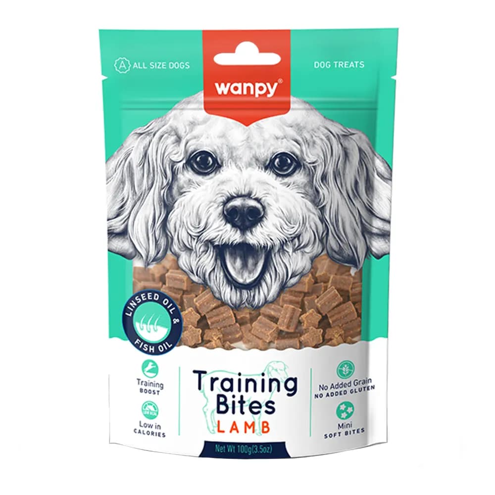 تشویقی سگ جویدنی با طعم بره ونپی – Wanpy Training Bites Lamb