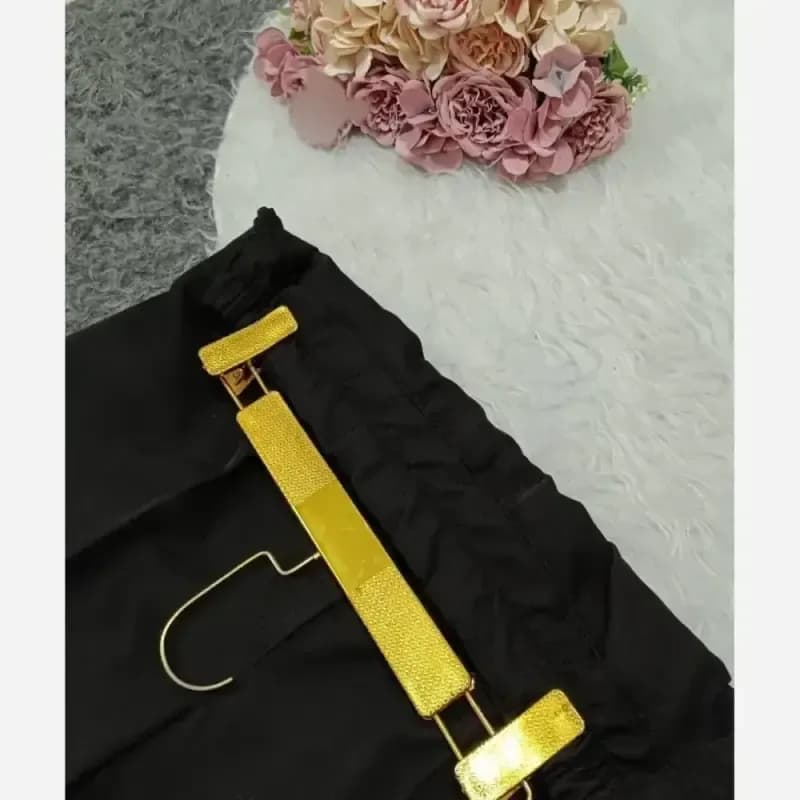 شلوار بگ مازراتی دبل 450 گرم پشت کش جلو پیلی زنانه رنگ مشکی سرمه ای قهوه ای سایز 1 تا 4 — تصویر ۷
