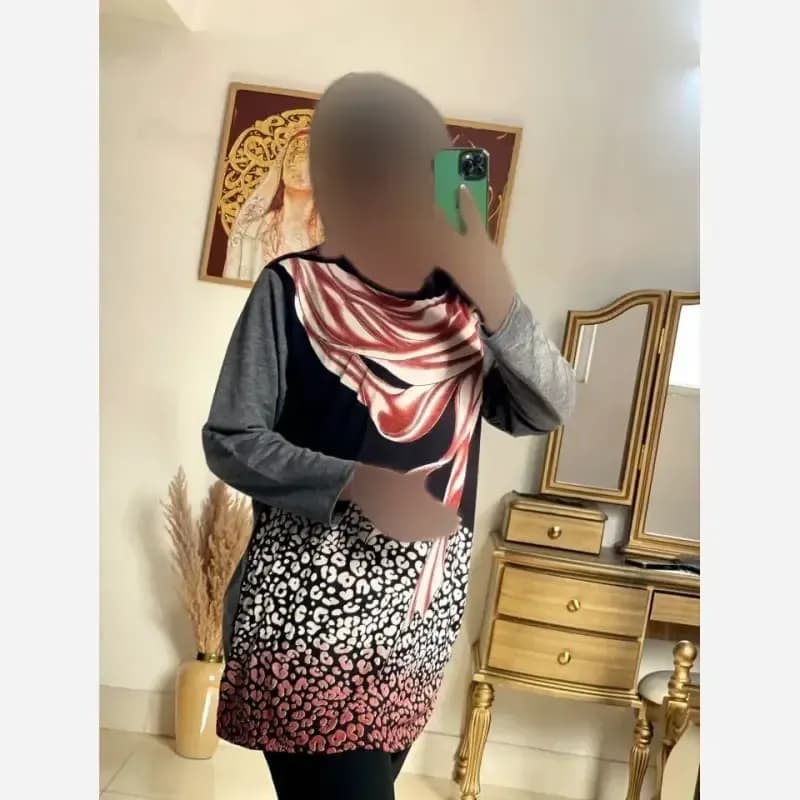 تونیک ساحل جنس گلکسی و فانریپ فری سایز — تصویر ۳