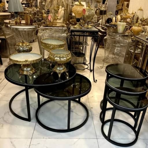 جلومبلی و عسلی فلزی 5تیکه طرح استند کمجا کامنا مدل 13153641