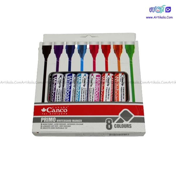 ماژیک وایت برد رنگی کنکو مدل Primo بسته 8 عددی