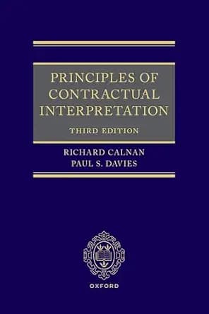 و دانلود نسخه کامل کتاب زبان اصلی Principles of Contractual Interpretation PDF | دانلود کتاب خارجی