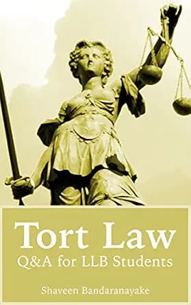 و دانلود نسخه کامل کتاب زبان اصلی Tort Law: Q&A for LLB Students (The Law Simplified) PDF | دانلود کتاب خارجی