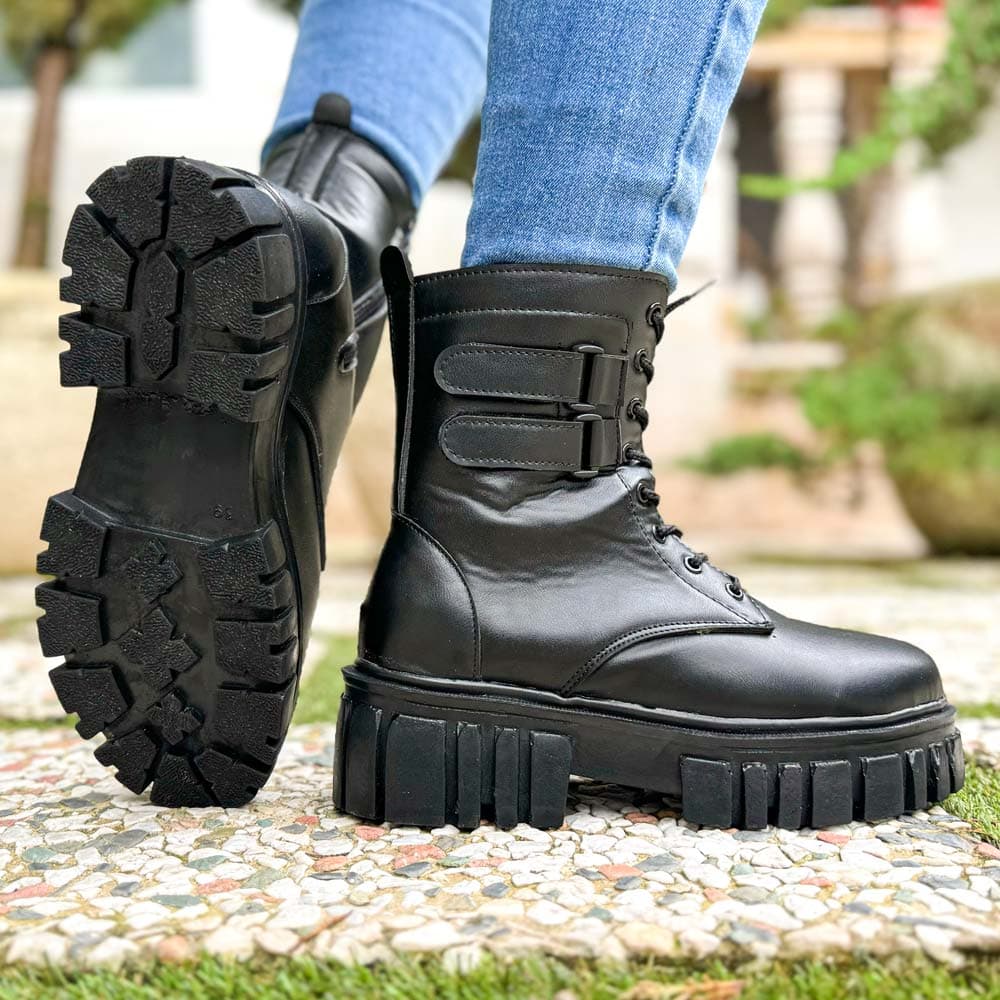 بوت دخترانه مشکی کد 23435