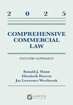 و دانلود نسخه کامل کتاب زبان اصلی Comprehensive Commercial Law: 2025 Statutory Supplement (Supplements) PDF | دانلود کتاب خارجی