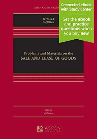 و دانلود نسخه کامل کتاب زبان اصلی Problems and Materials on the Sale and Lease of Goods (Aspen Casebook Series) PDF | دانلود کتاب خارجی