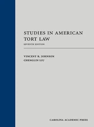 و دانلود نسخه کامل کتاب زبان اصلی Studies in American Tort Law, Seventh Edition PDF | دانلود کتاب خارجی