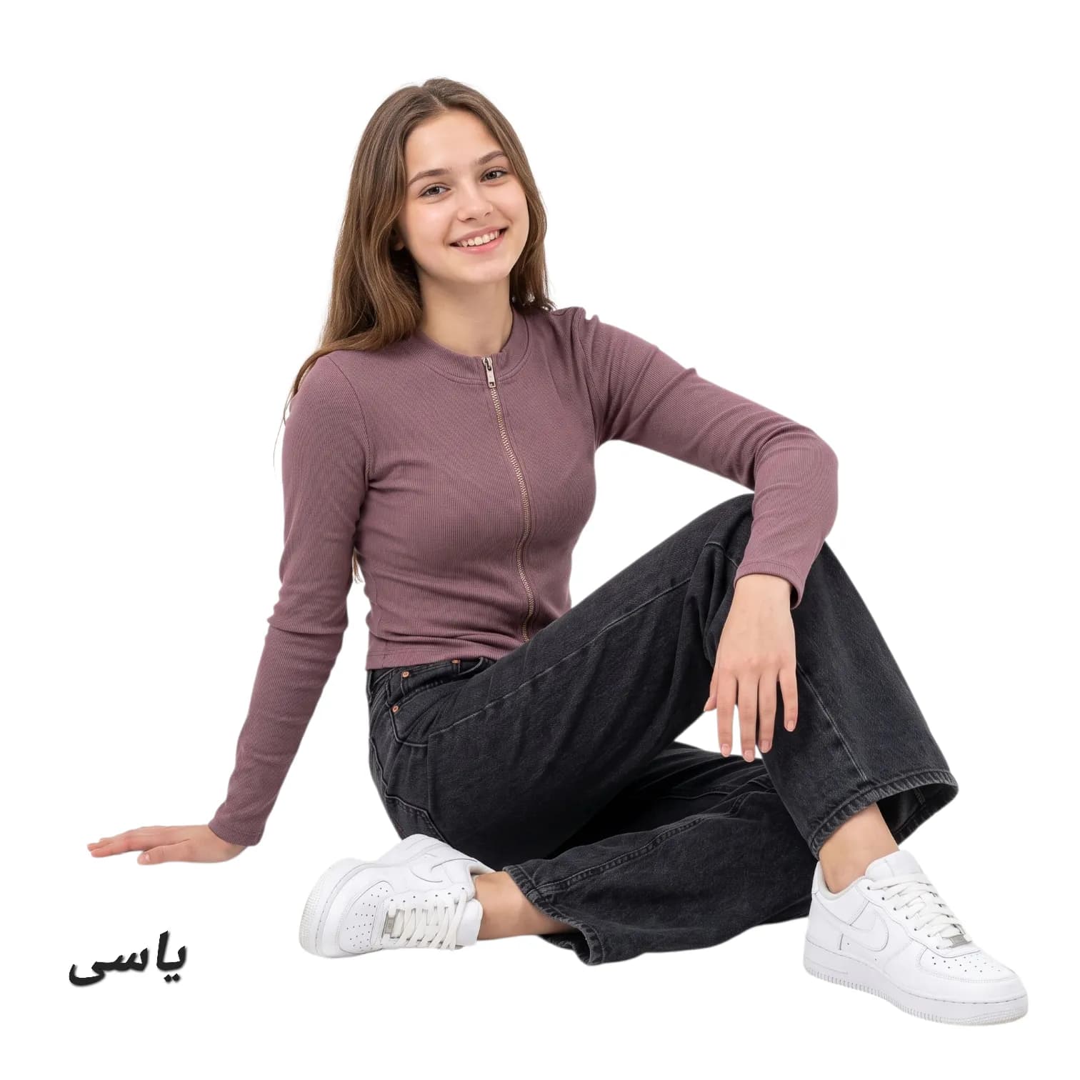 بلوز دخترانه کبریتی زیپی نوجوان — تصویر ۵