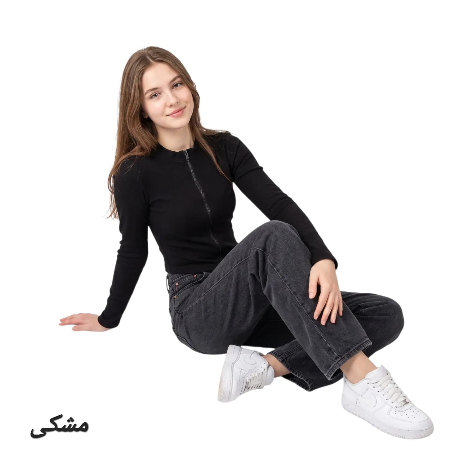بلوز دخترانه کبریتی زیپی نوجوان — تصویر ۶