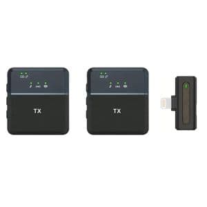 ست میکروفن یقه ای بی سیم مدل SX8 Dual Mic iphone