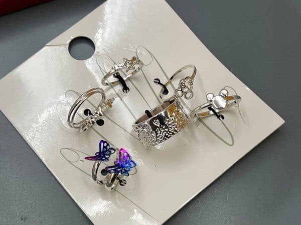 انگشتر پکی نقره ای