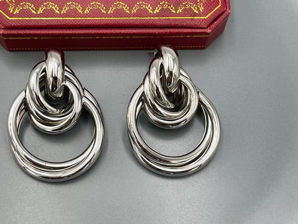 گوشواره طرح زارا نقره ای