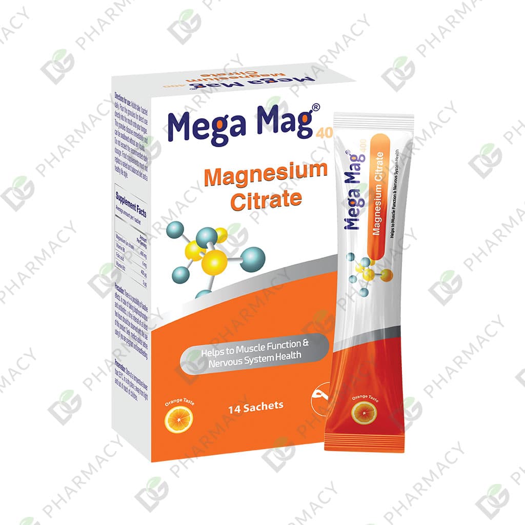 ساشه منیزیم سیترات 400 مگا مگ