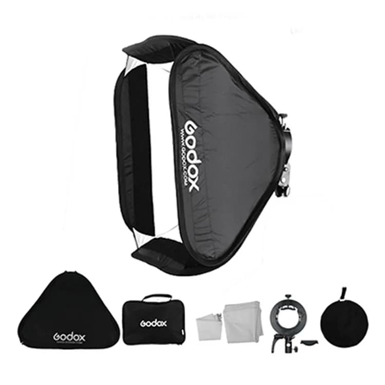 سافت باکس اسپیدلایت گودکس Godox S2 Speedlight Bracket With 60x60cm Softbox