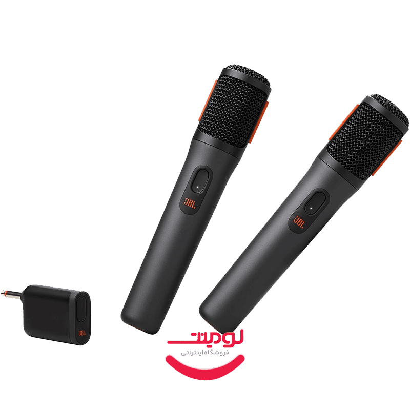 میکروفون بی‌سیم دو عددی جی بی ال مدل PartyBox Wireless Mic با گیرنده، برد ۳۰ متر و شارژدهی ۲۰ ساعته