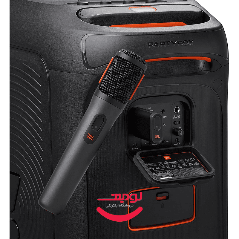میکروفون بی‌سیم دو عددی جی بی ال مدل PartyBox Wireless Mic با گیرنده، برد ۳۰ متر و شارژدهی ۲۰ ساعته — تصویر ۲