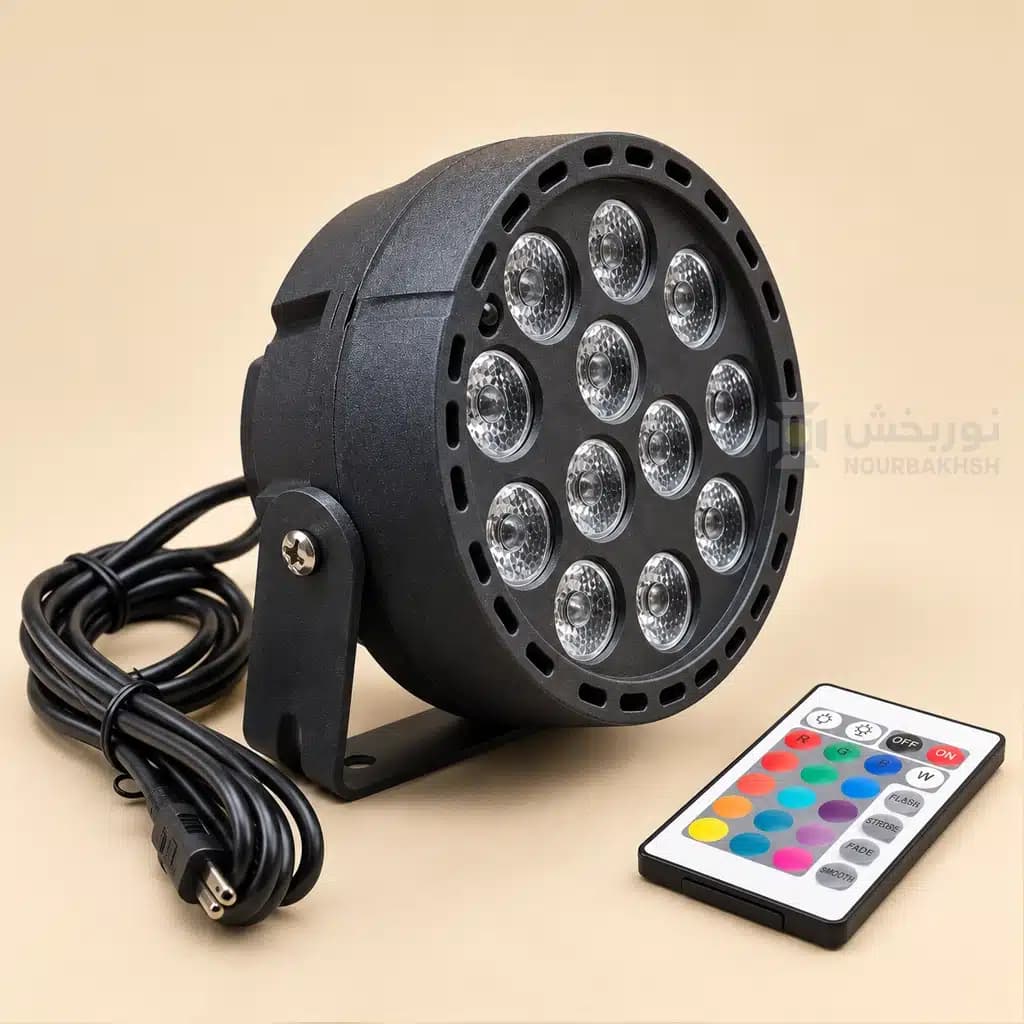 پار فول کالر 12 LED با ریموت بی‌سیم