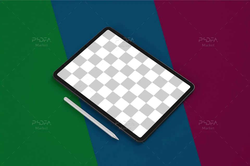 16 موکاپ تبلت آیپد پرو iPad Pro Mockup در حالت و نماهای مختلف — تصویر ۳