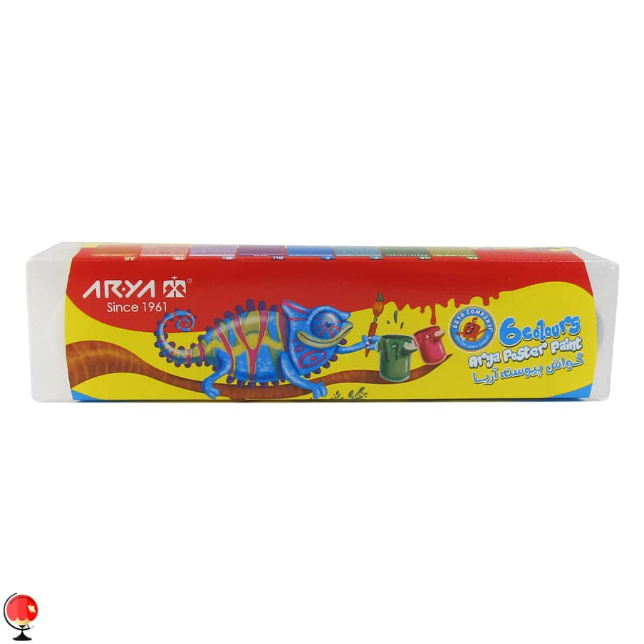 گواش 6 رنگ آریا مدل پیوسته