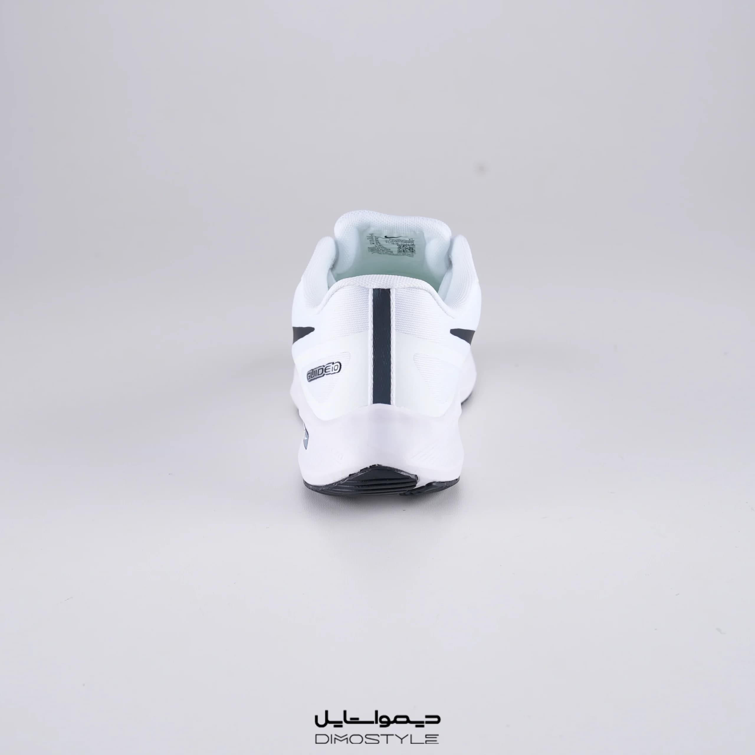کفش مخصوص دویدن نایک ایر زوم مدل Guide 10 رنگ سفید با لوگوی مشکی Nike Air Zoom Guide 10 — تصویر ۸