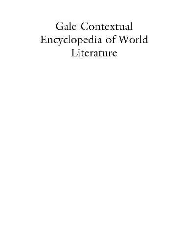 دانلود کتاب Gale Contextual Encyclopedia of World Literature S-Z