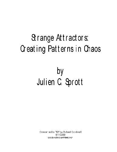 دانلود کتاب Strange Attractors – Creating Patterns in Chaos