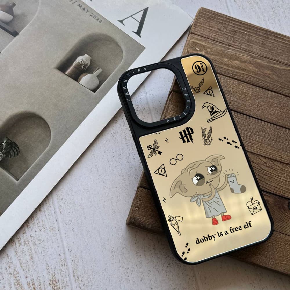 قاب آینه ای چاپی سفارشی (کد 0325) طرح Dobby مناسب برای گوشی موبایل سامسونگ Samsung Galaxy A12 / A13 / A14 / A15 / A21S / A22 4G / A23 / A24 / A25 / A30S / A31 / A32 4G / A32 5G / A33 / A34 / A35 / A50 — تصویر ۶