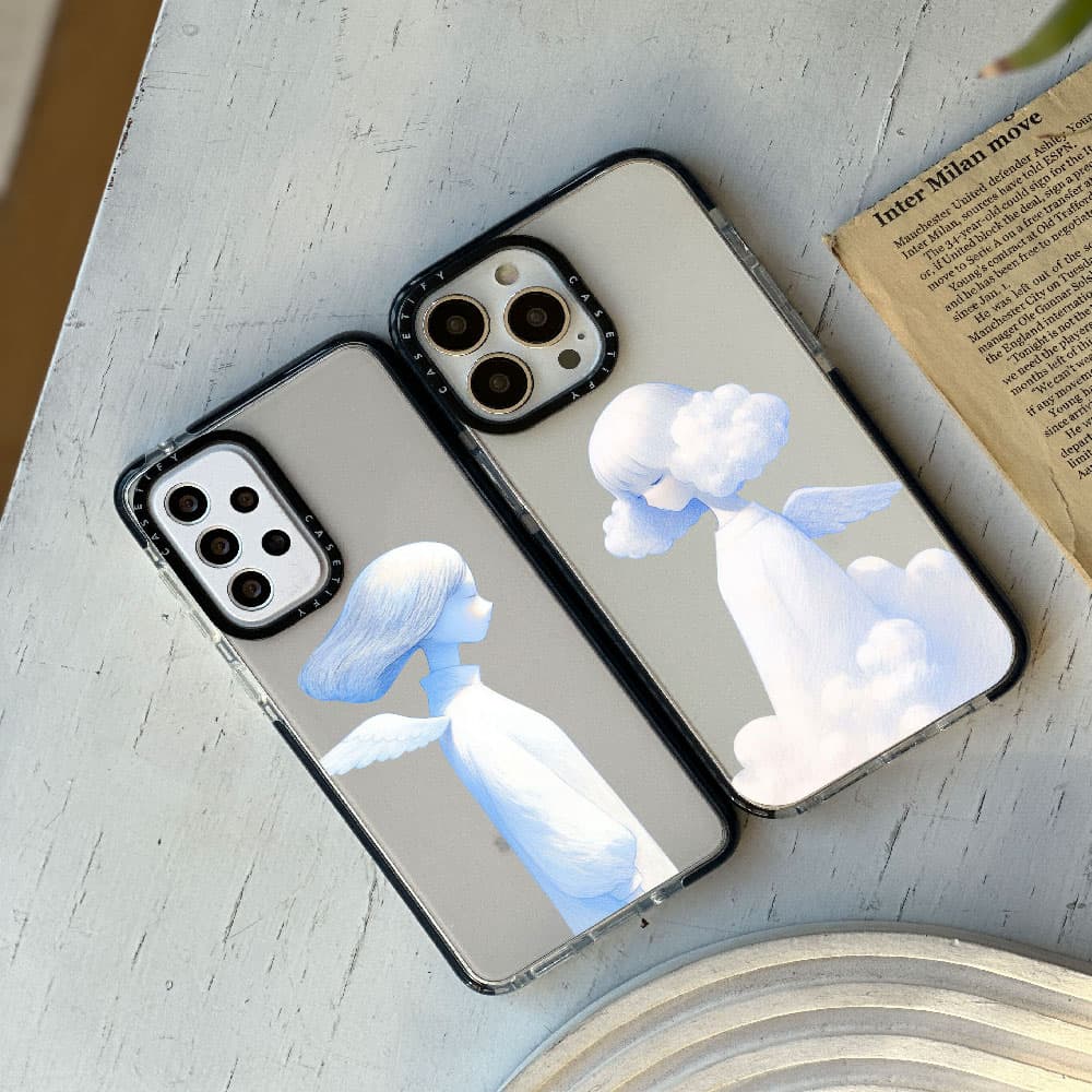 قاب شفاف چاپی سفارشی (کد 0345) مدل cloud couple مناسب برای گوشی موبایل سامسونگ Samsung Galaxy A06 / A10S / A12 / A13 / A14 / A15 / A16 / A20 / A21S / A22 4G / A22 5G / A23 / A24 / A30 / A30S / A31 / A