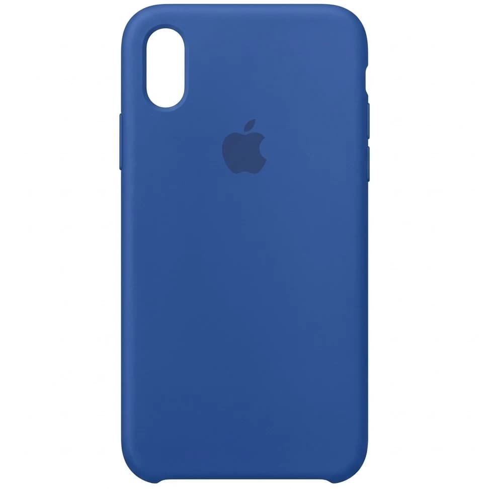 قاب آیفون iPhone X/Xs Max سیلیکون اورجینال رنگ آبی پررنگ