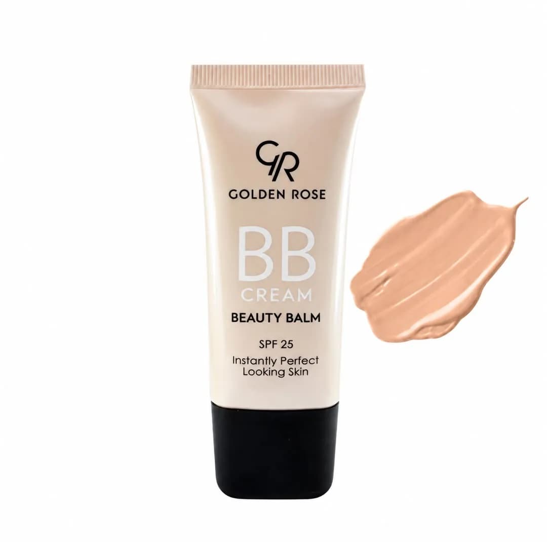 کرم پودر مایع 25 Spf گلدن رس مدل BLMBT شماره 02 مناسب برای انواع پوست حجم 30 میلیلیتر