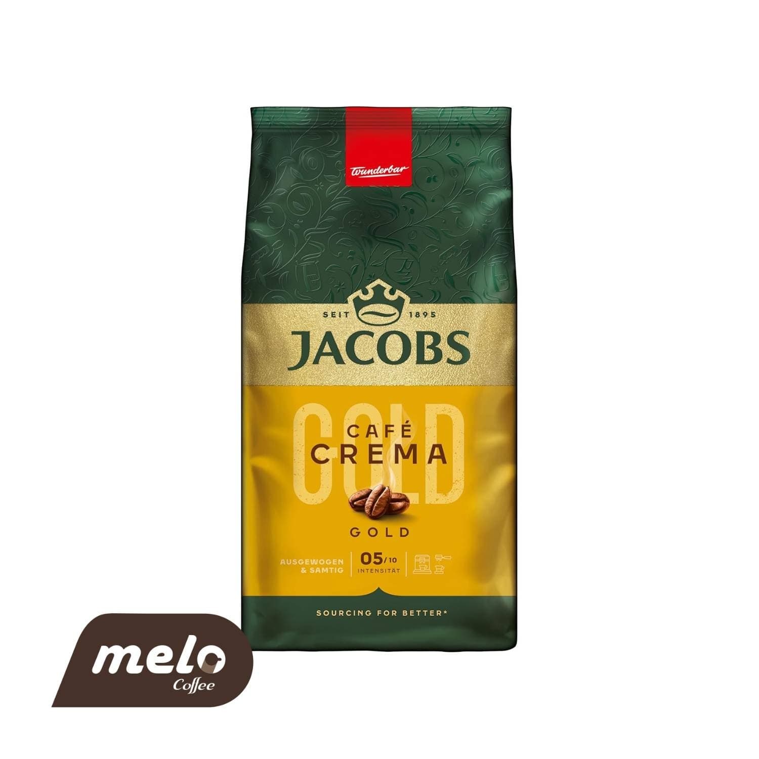 دان قهوه جاکوبز کافه کرما مدل crema بسته 500 گرمی