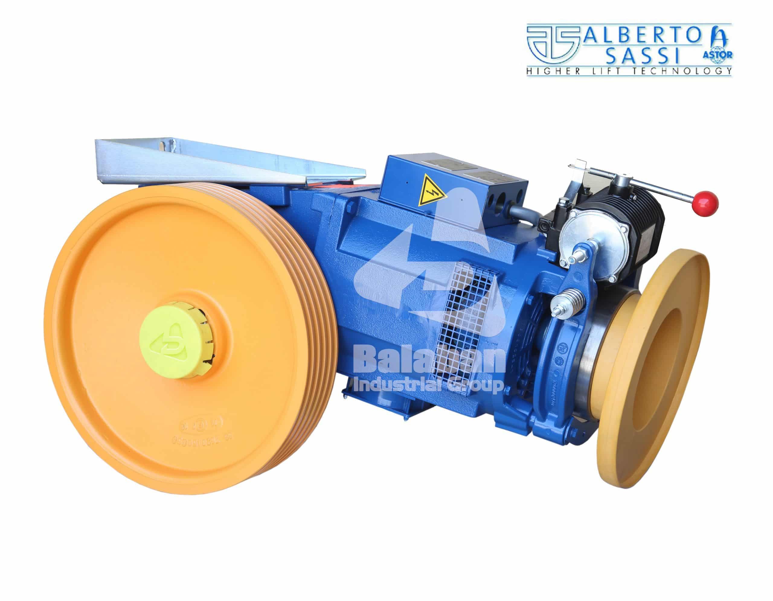 موتور گیربکس ساسی Sassi-LEO-7.3 KW-VVVF-1.6m/s