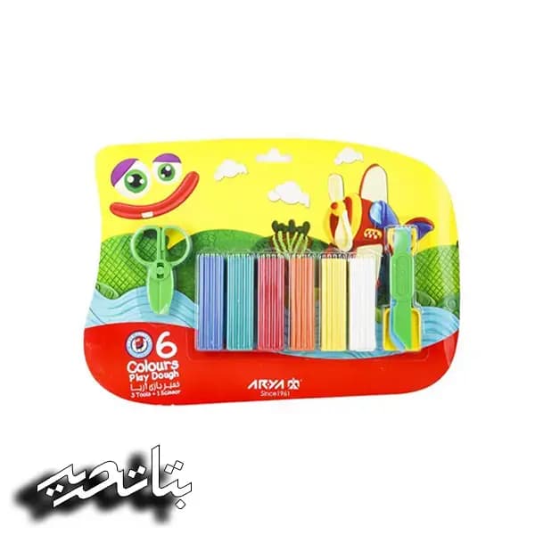 آریا خمیر بازی 6 رنگ وکیومی (1024)