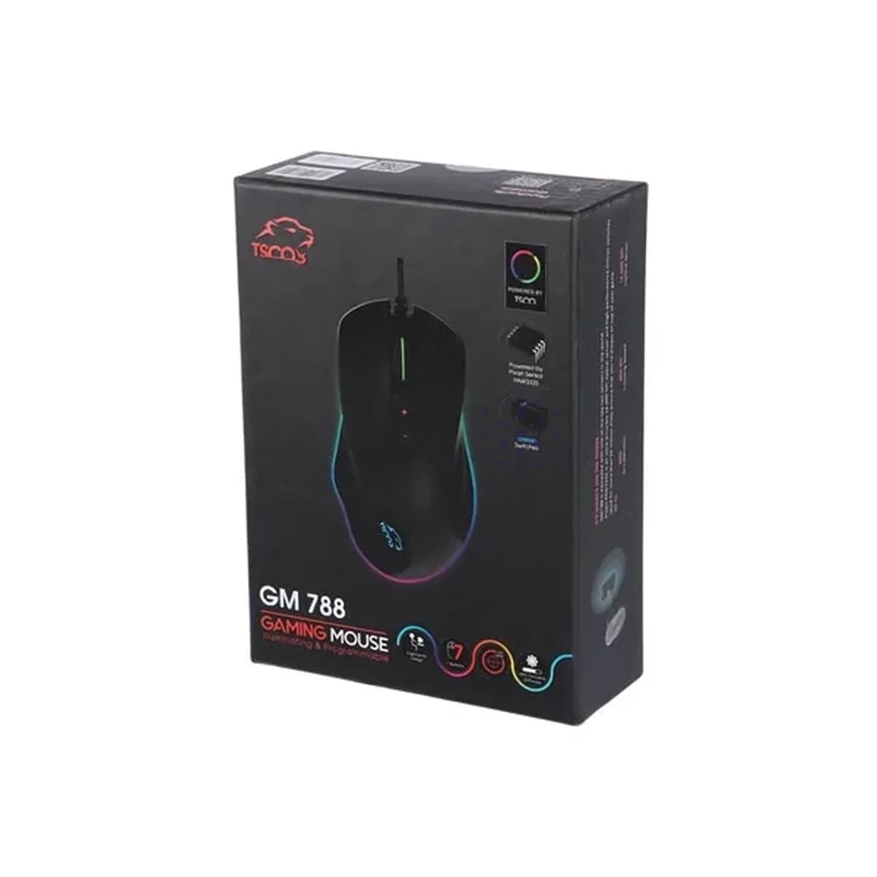 ماوس باسیم گیمینگ TSCO مدل GM 788 – مشکی (گارانتی 18 ماهه تسکو) — تصویر ۷