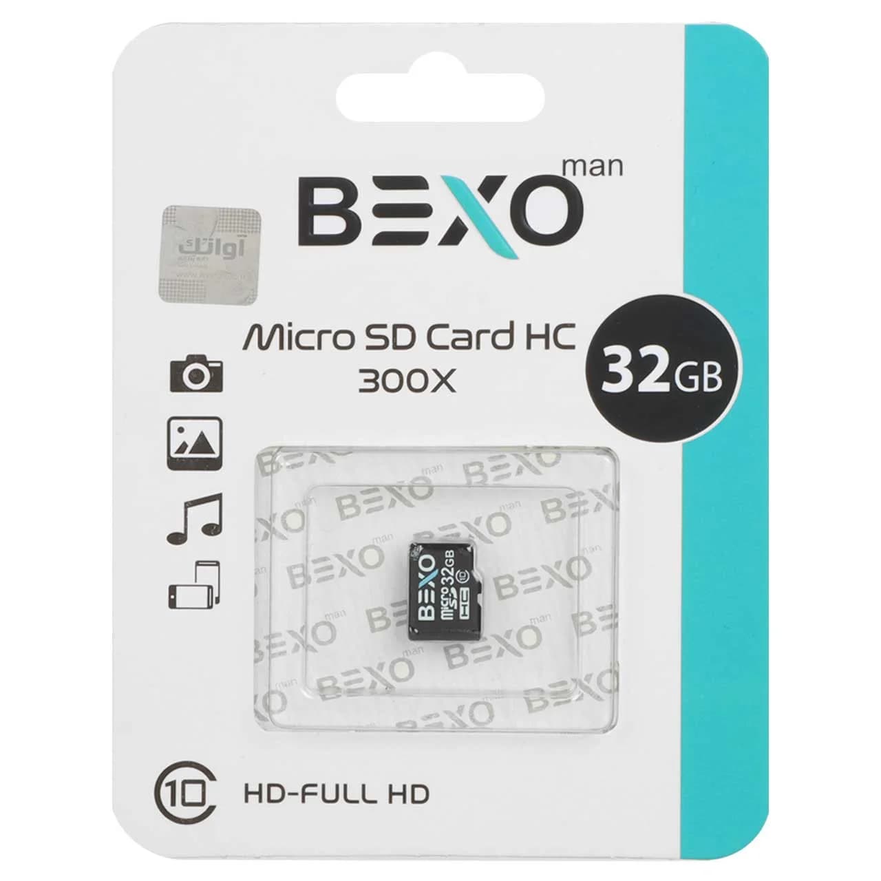 BEXO 300X microSDXC UHS-I U1 Class10 – 32GB (گارانتی داده پردازی آواتک)