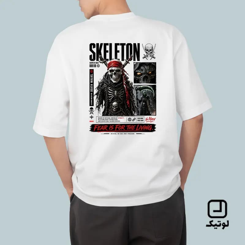 تیشرت فانتزی طرح اسکلت Skeleton – کد TFA007