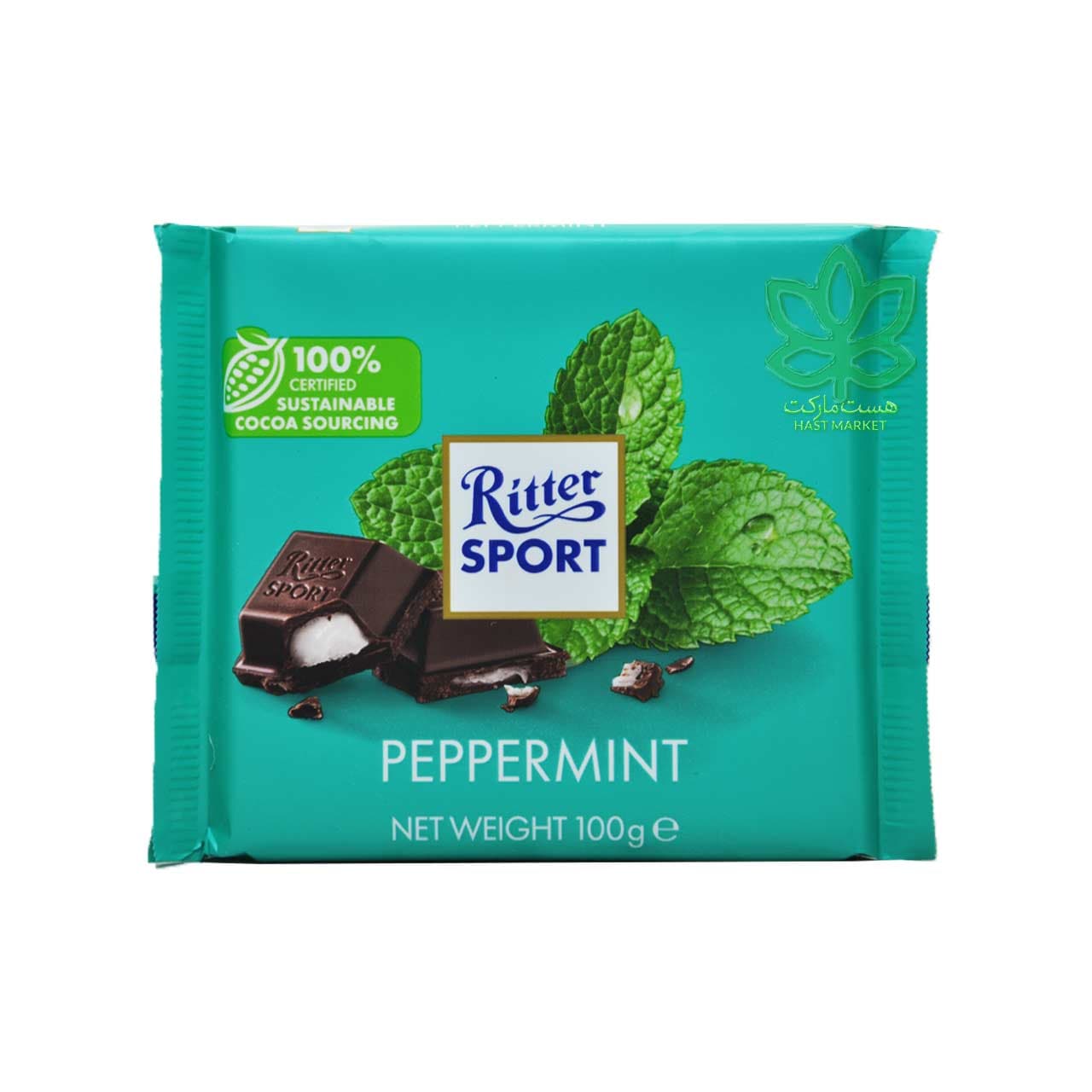 شکلات با مغز نعنا فلفلی ۱۰۰ گرم ریتر اسپورت – Ritter Sport
