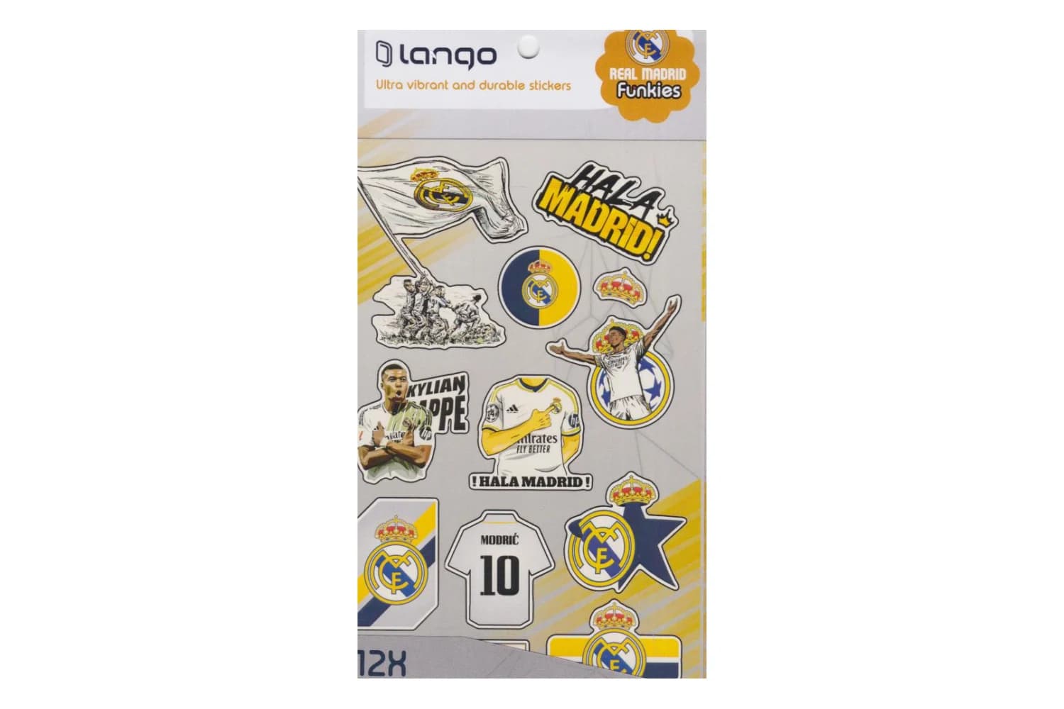 استیکر 12 تکه لانگو طرح رئال مادرید (Real Madrid)
