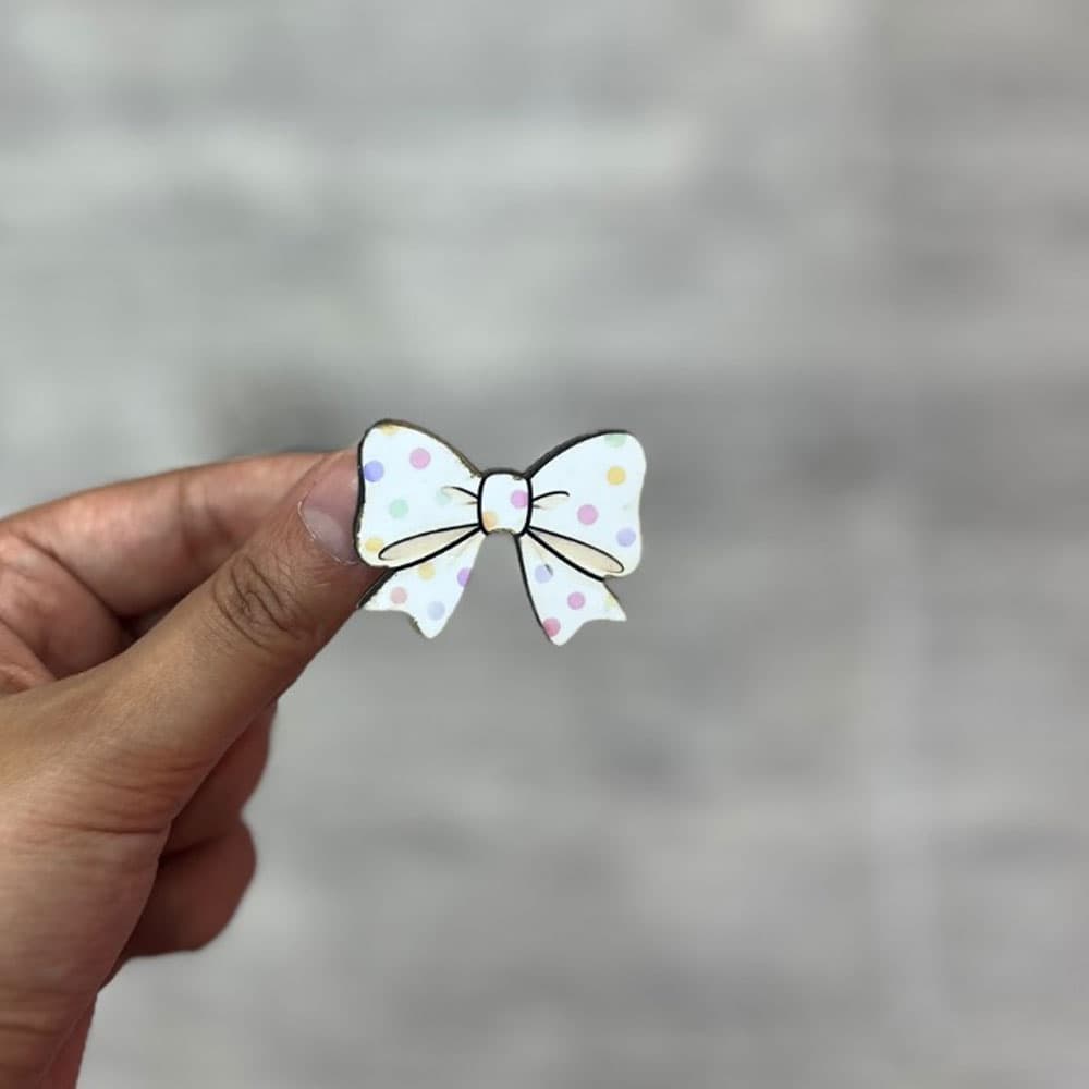 گیره مو استیکر پاپیون آبی نود — تصویر ۳