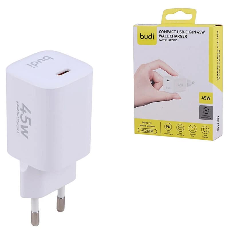 شارژر دیواری 45 وات بودی AC020E GaN PD 3A