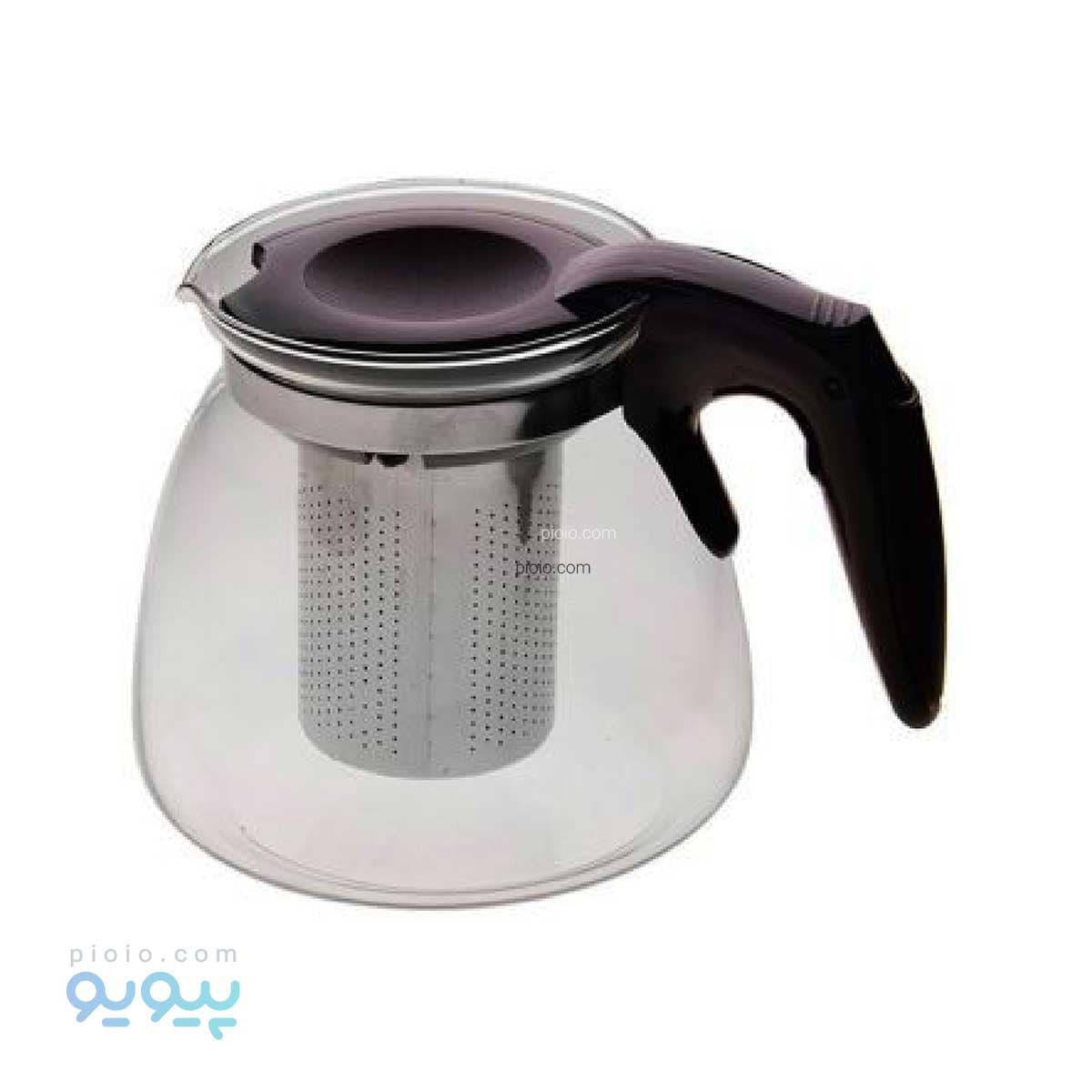 قوری شیشه ای فیلتر دار آیتم 0047-2 عمده و کارتنی