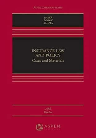 و دانلود نسخه کامل کتاب زبان اصلی Insurance Law and Policy: Cases and Materials (Aspen Casebook Series) PDF | دانلود کتاب خارجی