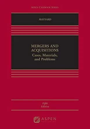 و دانلود نسخه کامل کتاب زبان اصلی Mergers and Acquisitions: Cases, Materials, and Problems (Aspen Casebook Series) PDF | دانلود کتاب خارجی