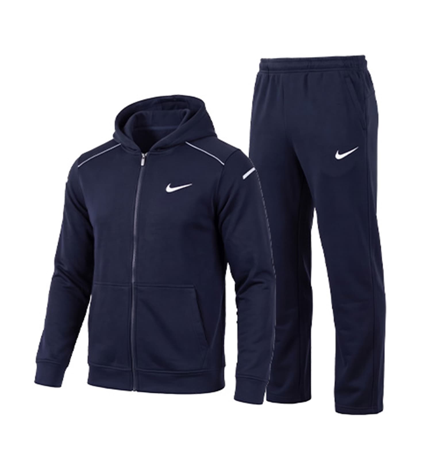 ست سویشرت و شلوار مردانه نرمال طرح دار اسپان سرمه ای Nike کد 51239 — تصویر ۴